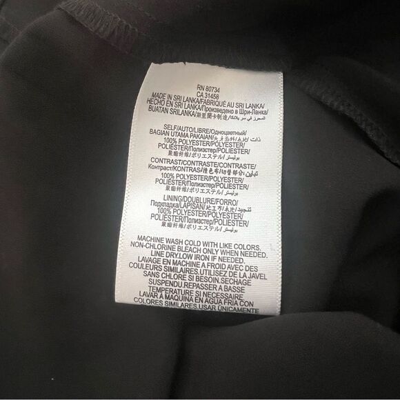 BCBGeneration Black & Tan Leopard Print Tie Neck Tank Top - Picture 9 of 9